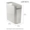 mDesign Plastic Small 1.5 Gal./5.7 Liter Trash Can with Built-In Handles